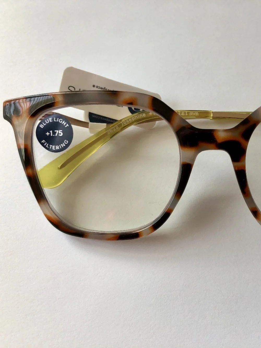 NEW Chai Tortoise Peepers Blue light Filter Readers +1.75